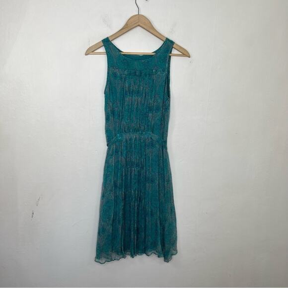 Label By Ritu Kumar Turquoise Sleeveless Dress Size 2 NWT - Picture 14 of 14